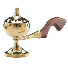 Brass Long Handled - Incense Burner