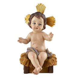 Infant Jesus in Manger Figurine