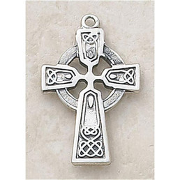 Celtic Cross Pendant In Sterling Silver