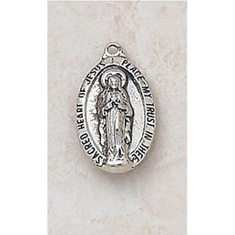 Creed Scapular Medal In Sterling Silver