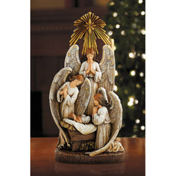 Three Angels in Adoration Figurine