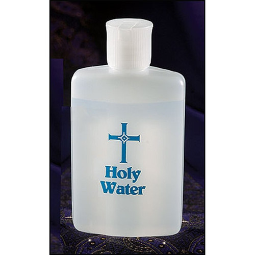 Blue Stamped Holy Water Bottles - 12/pk