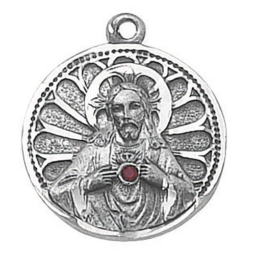 Scapular Medal with Ruby
