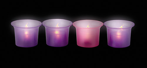 Flameless Advent Votive Sets - 4 sets/pk