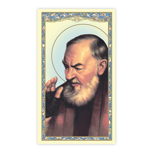 Saint Padre Pio Holy Cards - 100/pk