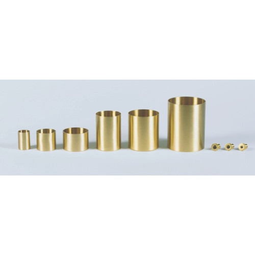 Wilbaum Brass Church Candle Sockets - 7/8' x 1  1/2" 6/pk