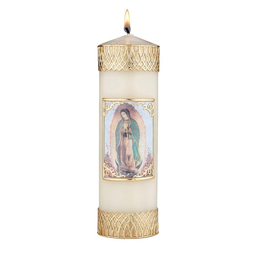 Our Lady of Guadalupe Catholic Devotional Candle