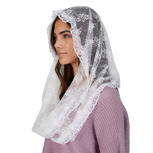 Infinity Chapel Veils - White - 2/pk - Catholic Gifts and More