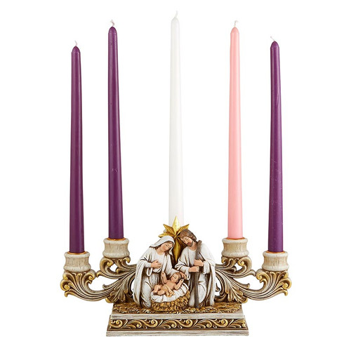 Nativity Advent Taper Candleholder