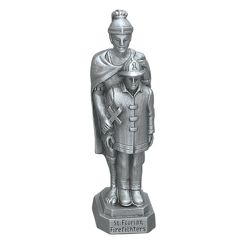 Saint Florian Pewter Statuette