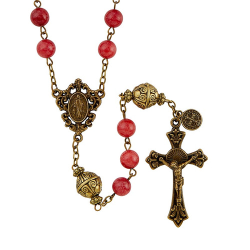 Ruby Mantle of Mary Rosary