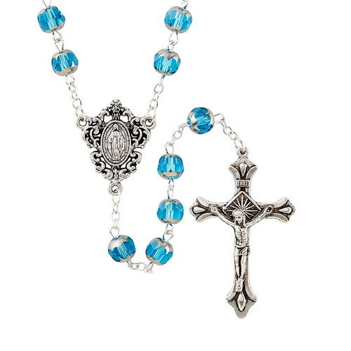 Renaissance Rosary - Aqua