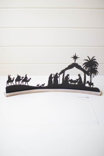 Curved Base Nativity Scene