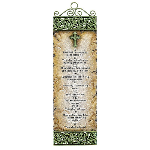 Ten Commandments Wall Plaque