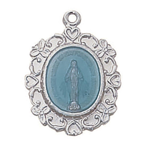 Sterling Silver/Epoxy Miraculous Medal