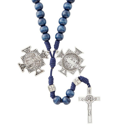 Spiritual Warrior Rosary - Navy