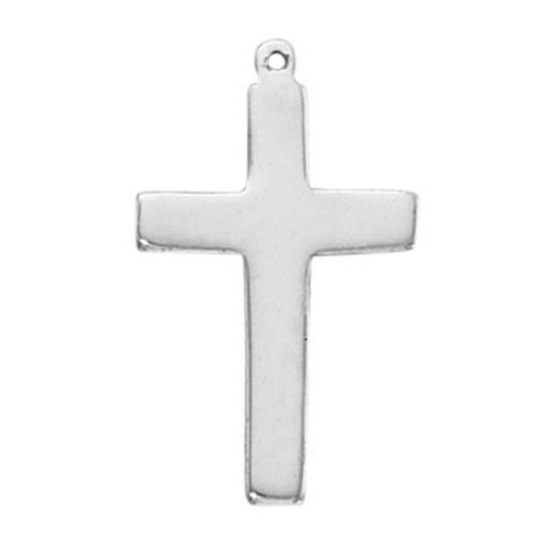 Sterling Silver Polished Cross Pendant