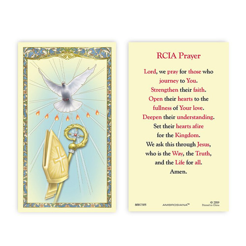 RCIA Laminated Holy Cards 