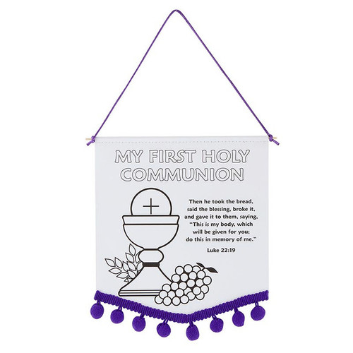 Color Your Own First Communion Banner Craft Kits