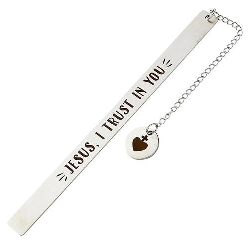 Jesus I Trust in You Metal Bookmarks - 8/pk