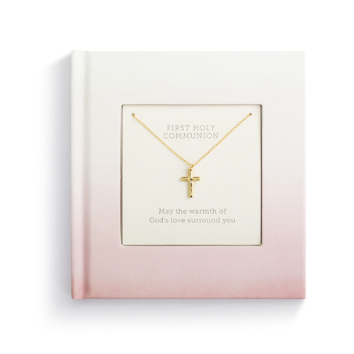 First Communion Book with Necklace