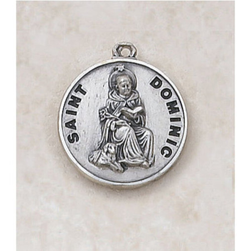 Saint Dominic Medal in Sterling Silver