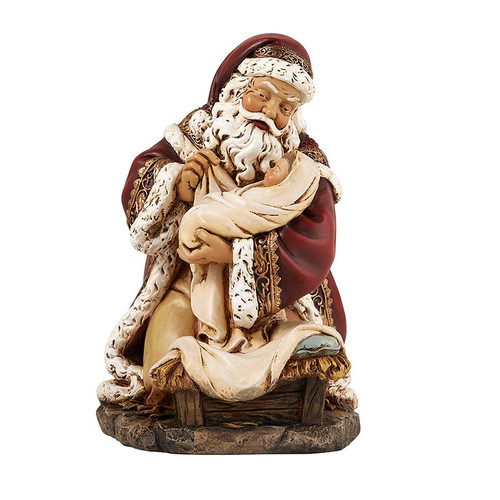 Adoring Santa Figure