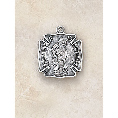 Saint Florian Medal in Sterling Silver