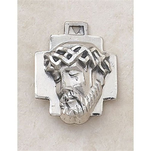 Head of Christ Medal in Sterling Silver