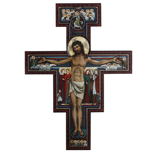 Distinctive San Damiano Wall Crucifix