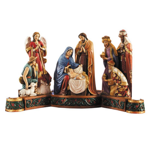 Nativity Advent Candleholder - Michael Adams Design