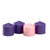 Purple/Pink Advent Pillar Candles 4/Set