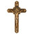 St Benedict Antique Gold Fleur-de-Lis Wall Crucifix