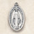 Large Traditional Oval - Creed Miraculous Medal in Sterling Silver