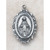 Miraculous Medal with Fancy Border - in Sterling Silver