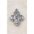 Traditional Four Way Cross Medal - in Sterling Silver