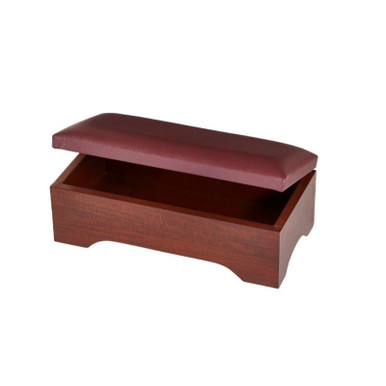 Personal Kneeler with Storage Compartment - Walnut Finish