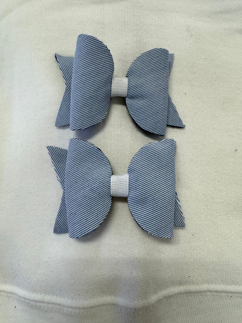 Pincord Butterfly Pigtail Bows on Barrett