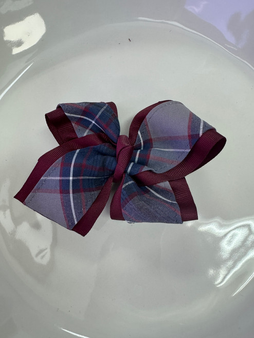 P53/82 P53009 Plaid & Ribbon 4 looped bow