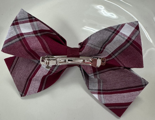 P54 Large 2 1/4" x 6" wide plaid bow