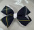 P551 Plaid & Ribbon 4 looped bow