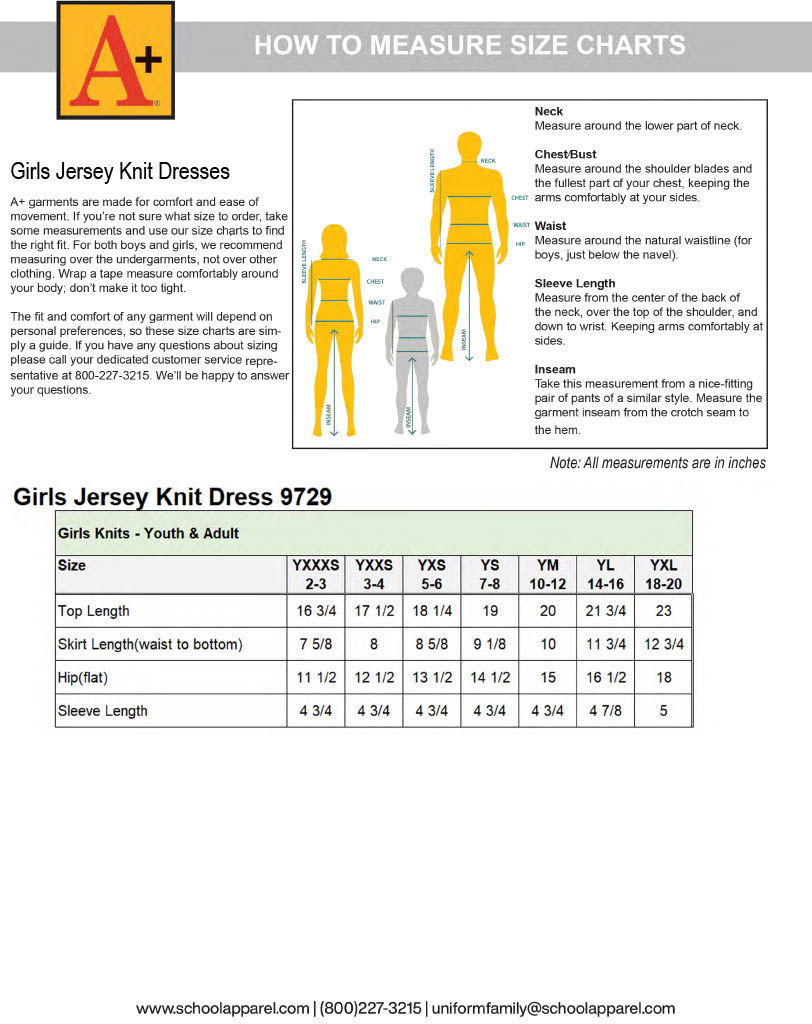 Girls' Clothing Size Chart. Nike UK