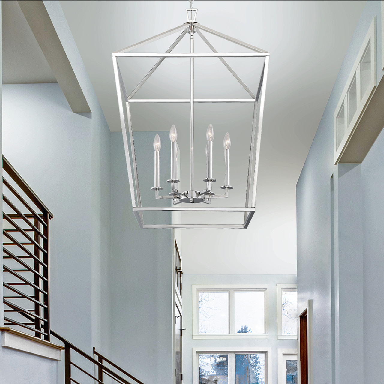 6 light foyer pendant