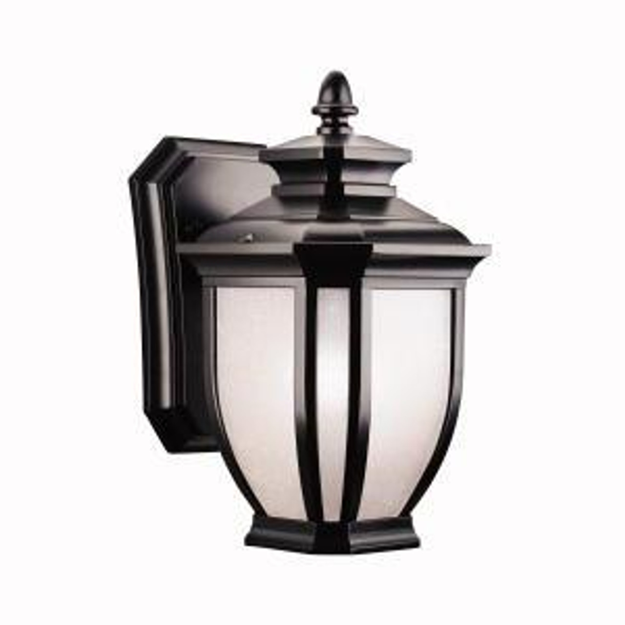 Salisbury 10.25'' Light Outdoor Wall Light with White Linen Glass in  Black (10687|9039BK) Southern Lights