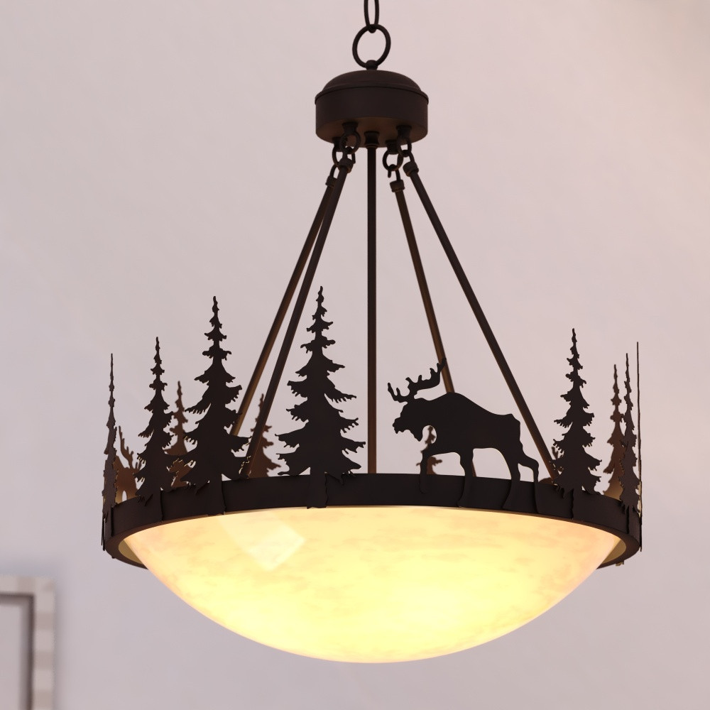 Vaxcel International Yellowstone Bowl Pendant - Thumbnail 2