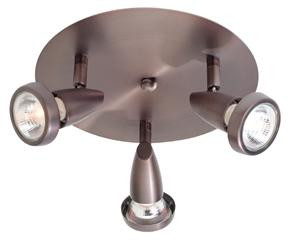 3 Light Adjustable Flush Mount (7|52221-BRZ)