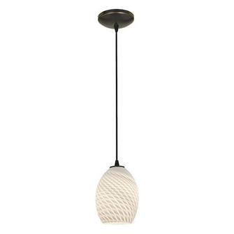 Pendant (7|28023-1C-ORB/WHTFB)