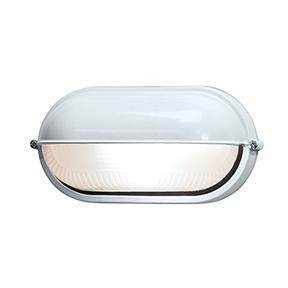 1 Light Outdoor LED Bulkhead (7|20291LEDDLP-WH/FST)