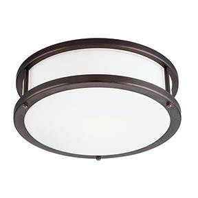 LED Flush Mount (7|50080LEDDLP-BRZ/OPL)