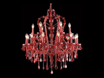 Crimson Blvd. Collection Red 18 Light Crytal Chandelier (4450|HF1040-RED)